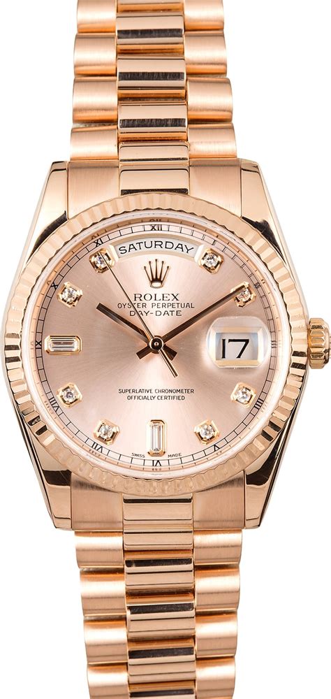 rolex day date president rose gold replica|18k presidential rolex diamond bezel.